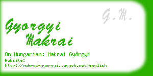 gyorgyi makrai business card